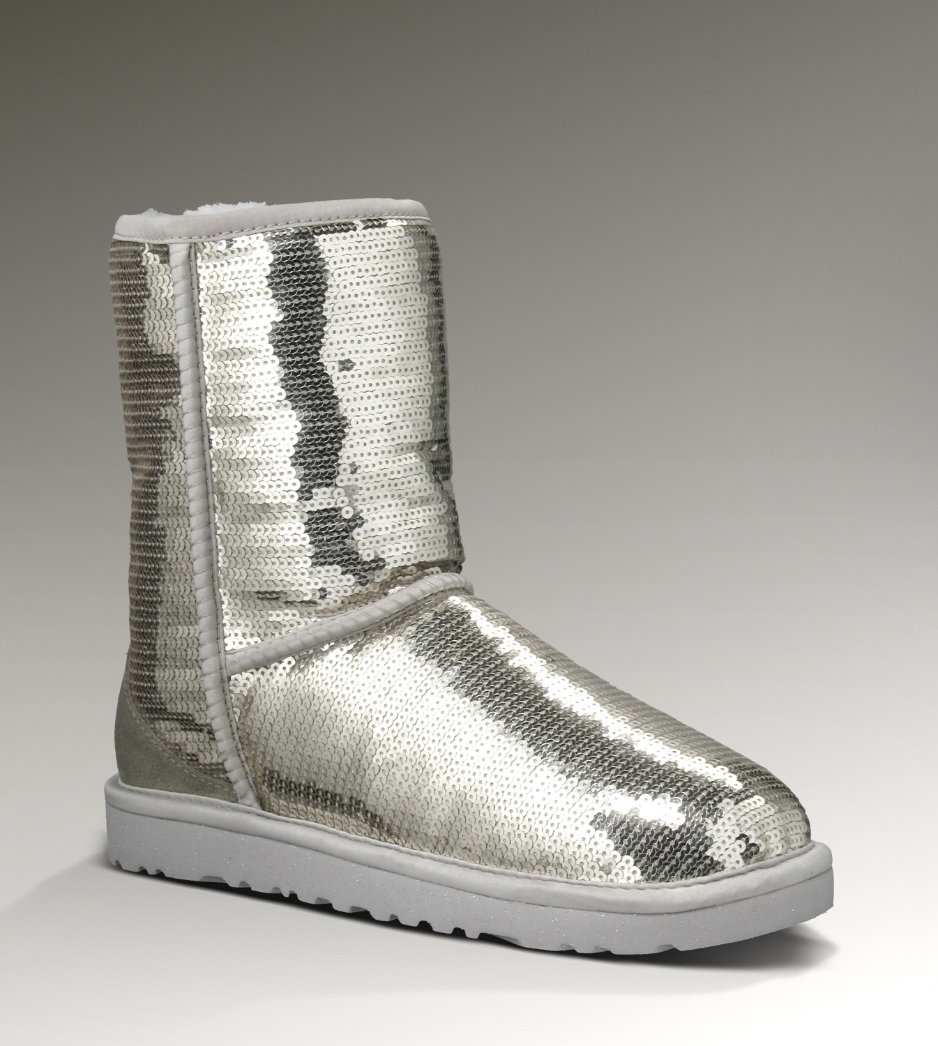 UGG Classic Short Boots Sparkles 3161 Argento